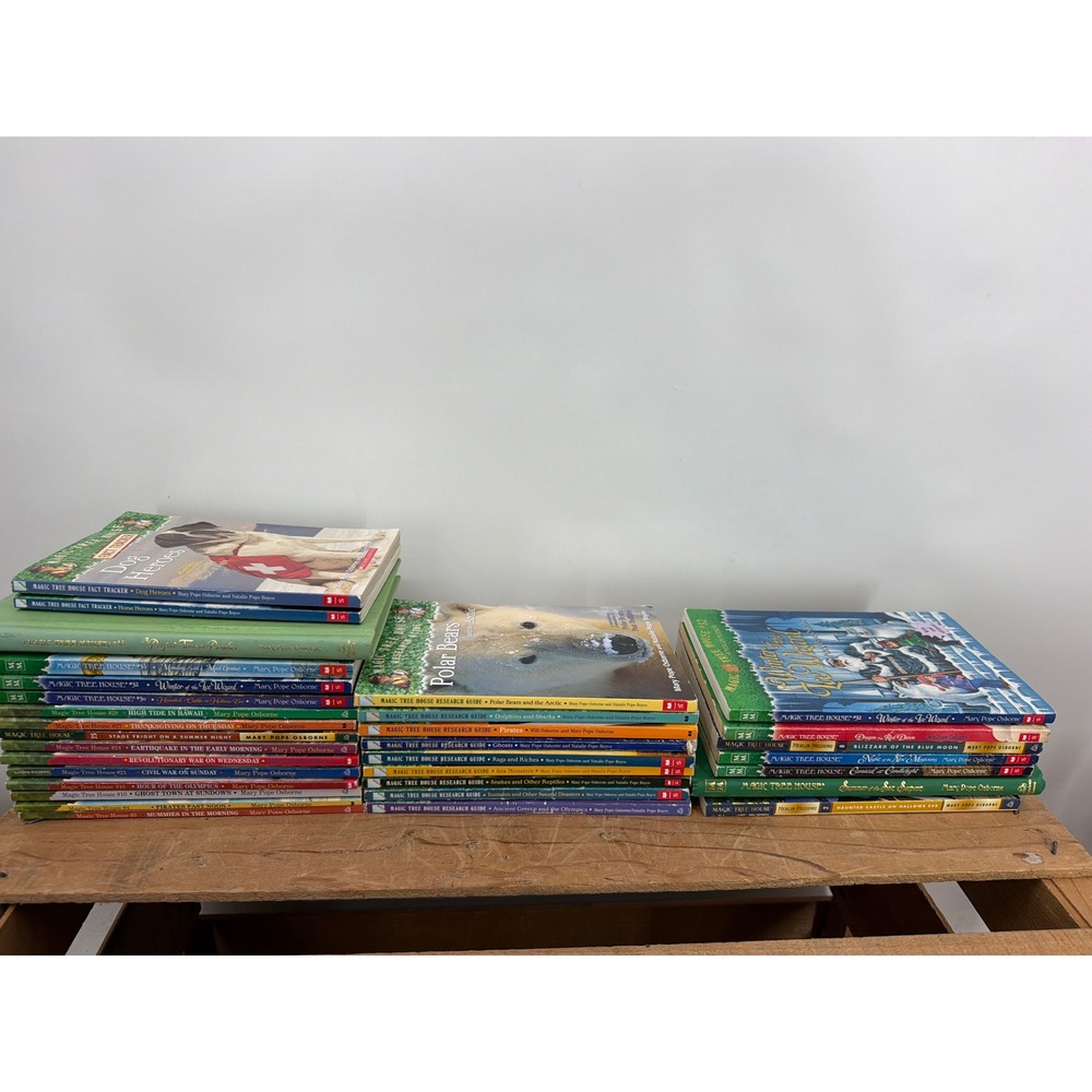 Magic Tree House Book Lot 32 Mary Pope Osborne Merlin Missions Research Guides